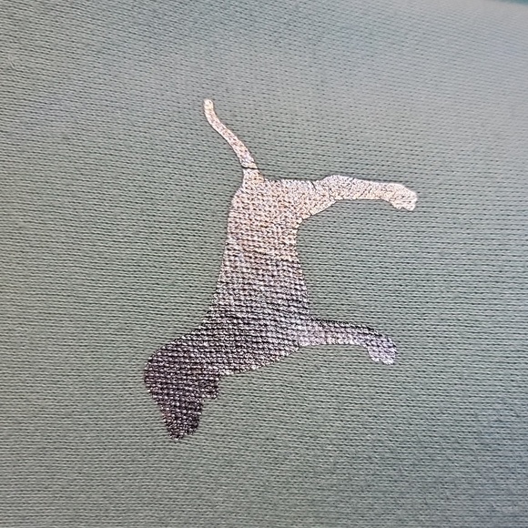 Womens Victoria Secret Pink Turquoise and Silver Logo Sweatshirt Size Small - Picture 5 of 9